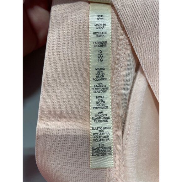 Rhonda Shear 2Pack Molded Cup Bra with Wrap Back Size 1X Pink Beige Lounge 636.5 - Picture 5 of 9